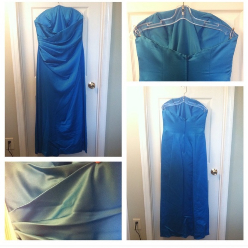 Blue bridesmaids dress
